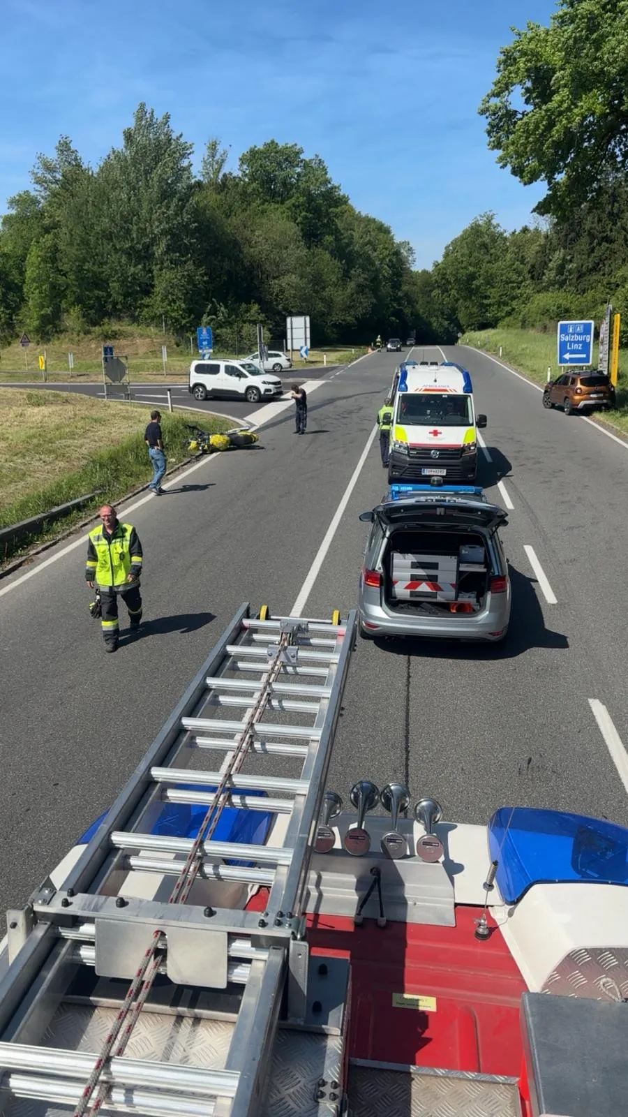 S1 - Ölspur nach Verkehrsunfall Bild 3