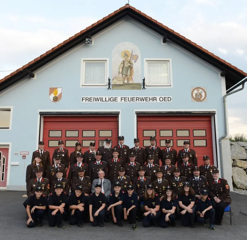 Mannschaft der Freiwilligen Feuerwehr Oed-Markt